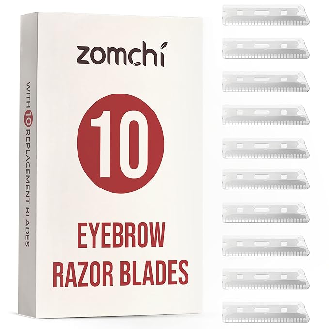 ZOMCHI Precision Eyebrow Razor Blades - Set of 10 Replacement Blades-BrightBean Baby