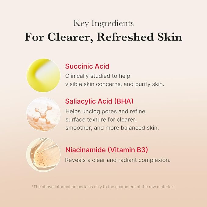 Medicube Red Succinic Acid Panthenol Facial Peeling Pads - Exfoliating Toner Pads for Breakout-Prone Skin with Niacinamide, AHA, BHA, and Soothing Panthenol - Non-Comedogenic-BrightBean Baby