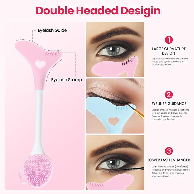 2 Packs Silicone Face Scrubber Exfoliator, Face Mask Brush Applicator, Facial Cleansing Brush, Pore Cleaning Brush, Pore Scrubber for Face-BrightBean Baby