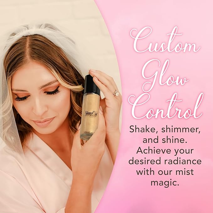 StansOut Beauty Co Bridal Glow Setting Spray | Dewy Illuminating Face Mist Fixing Spray for Makeup Finish | Long-Lasting Makeup Setting Spray for Face Paint, Dewy Finish, and Mature Skin 120ml-BrightBean Baby