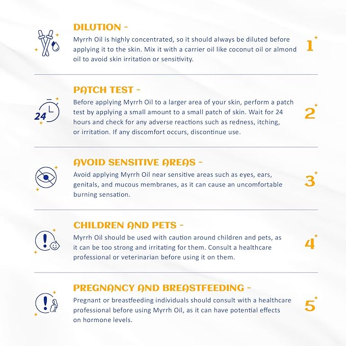 HIQILI 100ML Myrrh Essential Oil for Skin, Diffuser & Candle, 100% Pure and Natural - 3.38 Fl Oz-BrightBean Baby