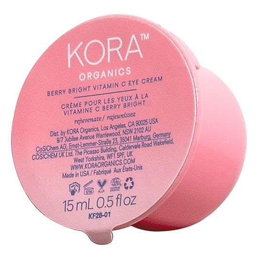 KORA Organics Berry Bright Firming Vitamin C Eye Cream Refill Pod | Hydrate & Strengthen | Certified Organic | Cruelty Free | 0.50 fl oz-BrightBean Baby