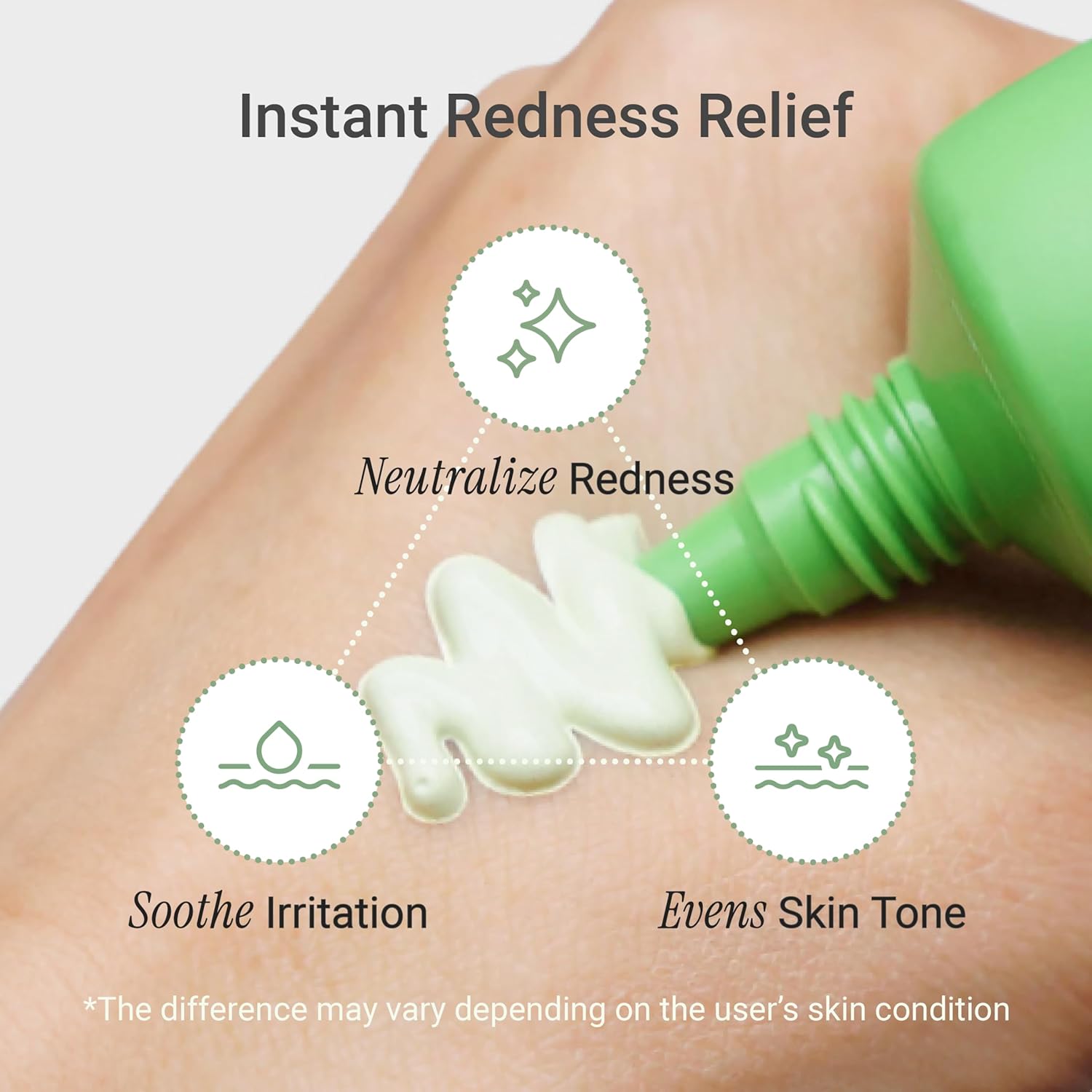 Meebak Cica Redness Solution Cream | Redness Relief for Face | Green Color-Corrector | BB Cream for Sensitive Skin | Green Color Corrector - Fair to Medium Skin-BrightBean Baby