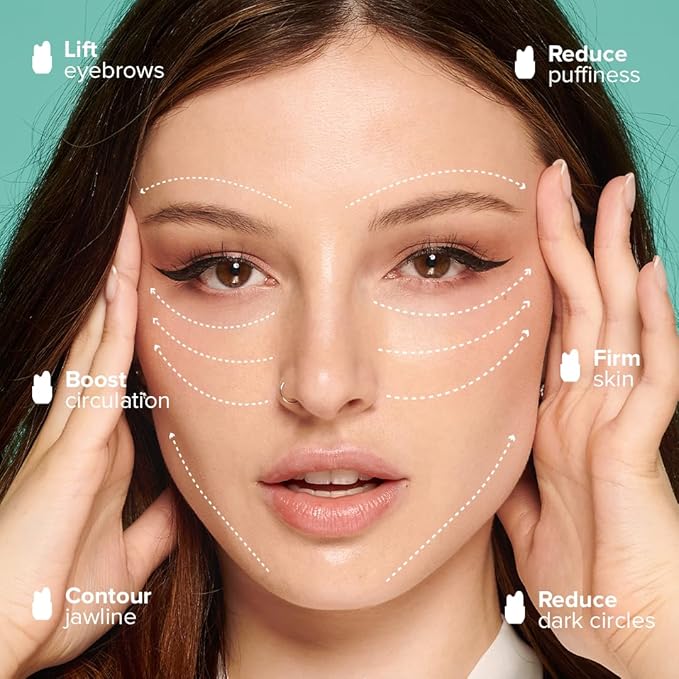 Contour Gua Cube - Gua Sha Face Massage Tool - Ice Roller for Sculpting, De-Puffing & Lymphatic Drainage - Face Ice Roller & Massager - Compact Skin Care Tools for Daily Skincare & Travel - Jade-BrightBean Baby