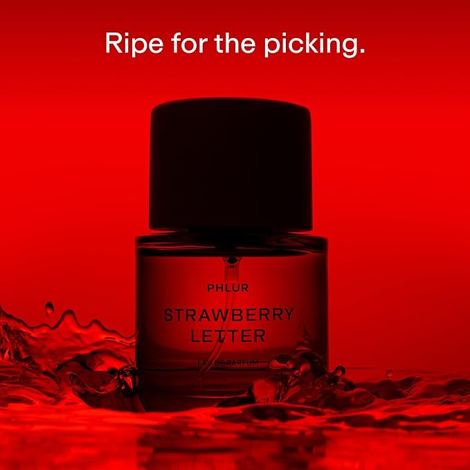 PHLUR Strawberry Letter Eau de Parfum - Full Size Perfume Spray - Strawberry Gourmand Fine Fragrance (50mL)-BrightBean Baby