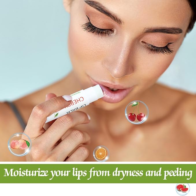 50 Pcs Fruit Flavors Lip Balm Gifts Bulk Small Thank You Gifts for Coworkers Guests Staff Customers Women Adults Wedding Bridal Baby Shower Favors Supplies Souvenirs-BrightBean Baby