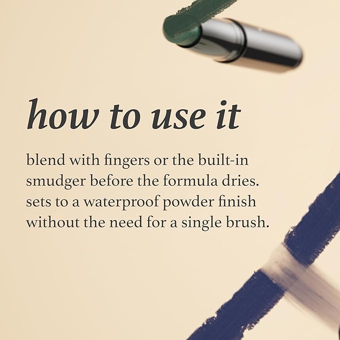 Julep Eyeshadow 101 Cream-to-Powder Waterproof Shadow Stick – Cantalope Matte – Long-Lasting, Crease-Proof, Warm Light Orange Matte Cream Eyeshadow with Built-in Smudger