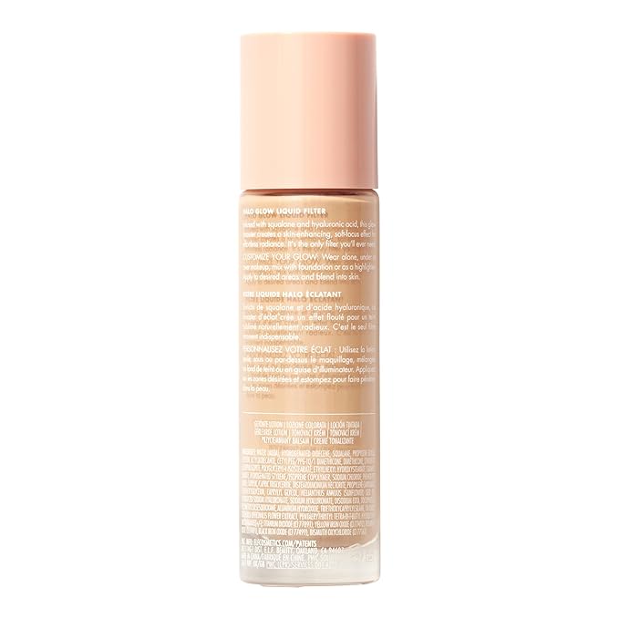 e.l.f. Halo Glow Liquid Filter, Complexion Booster For A Glowing, Soft-Focus Look, Infused With Hyaluronic Acid, Vegan & Cruelty-Free, 0 Fair-BrightBean Baby