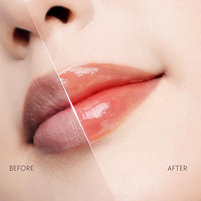 Hydrating Brightening Lip Serum, Nourishing Hydration Tinted Lip Stain, Plumping Lip Gloss with Polypeptide Squalane (02 Coral Rose)-BrightBean Baby