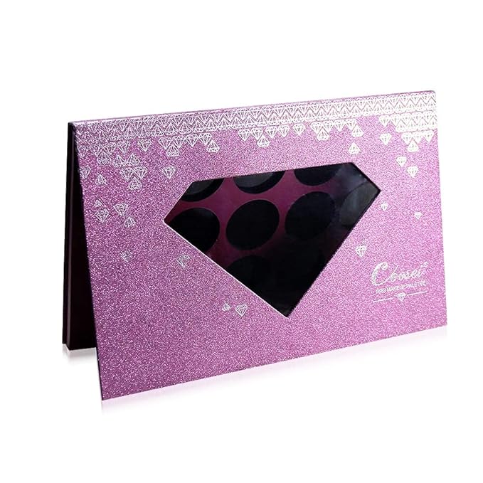 Large-Sized Empty Magnetic Makeup Palette with Diamond-Shaped Transparent Window-BrightBean Baby