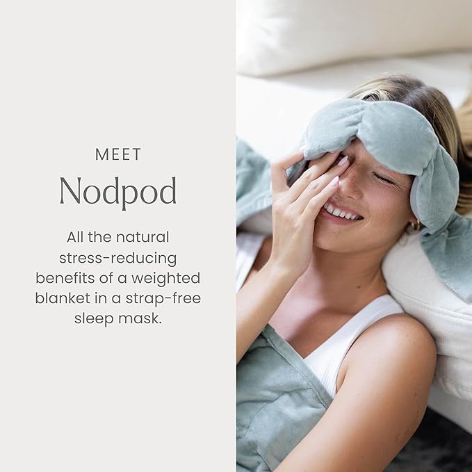 Nodpod Gentle Pressure Sleep Mask | Patented Light Blocking Design for Sleeping, Traveling & Relaxation - Sage-BrightBean Baby