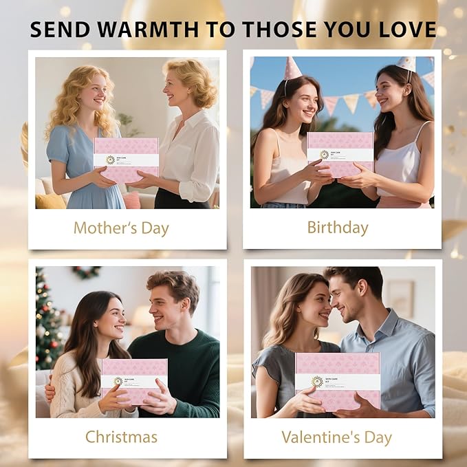 Mother's Day Gift, Spa Gifts 28pcs Rose Facial Skin Care Set for Women, Face Cream, Bath Oil, Serum, Shower Accessories - Bath and Body & Facial Kit - Birthday, Christmas, Valentine's, Bridal Shower-BrightBean Baby