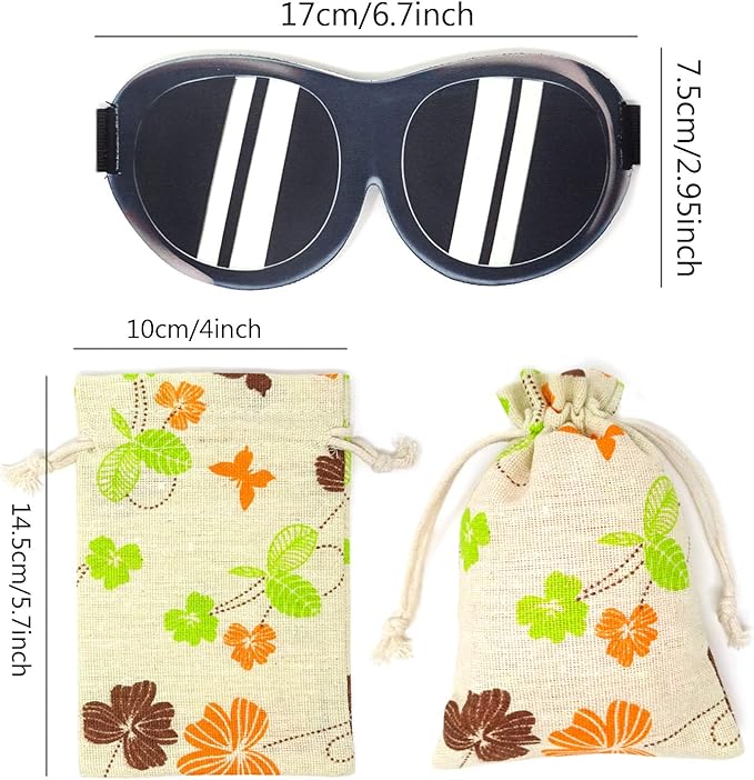 Honbay 3D Funny Eyeshade Soft Sleep Eye Mask with Adjustable Head Strap for Travel, Game, Party, Rest, Sleeping(Sunglasses)-BrightBean Baby