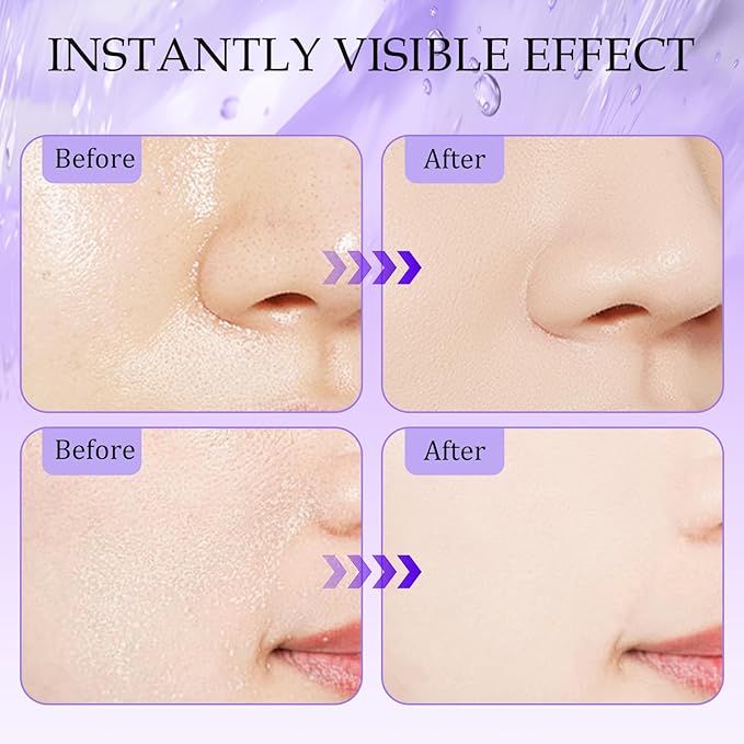 Chillab Lavender Matte Powder, Chillab Lavender Matte Powder Oil Control, Chillab Polvo Compacto with Mini Powder Puff, For Silky Blurring Oil Control Long-Lasting Makeup, Creates Soft -1PCS-BrightBean Baby