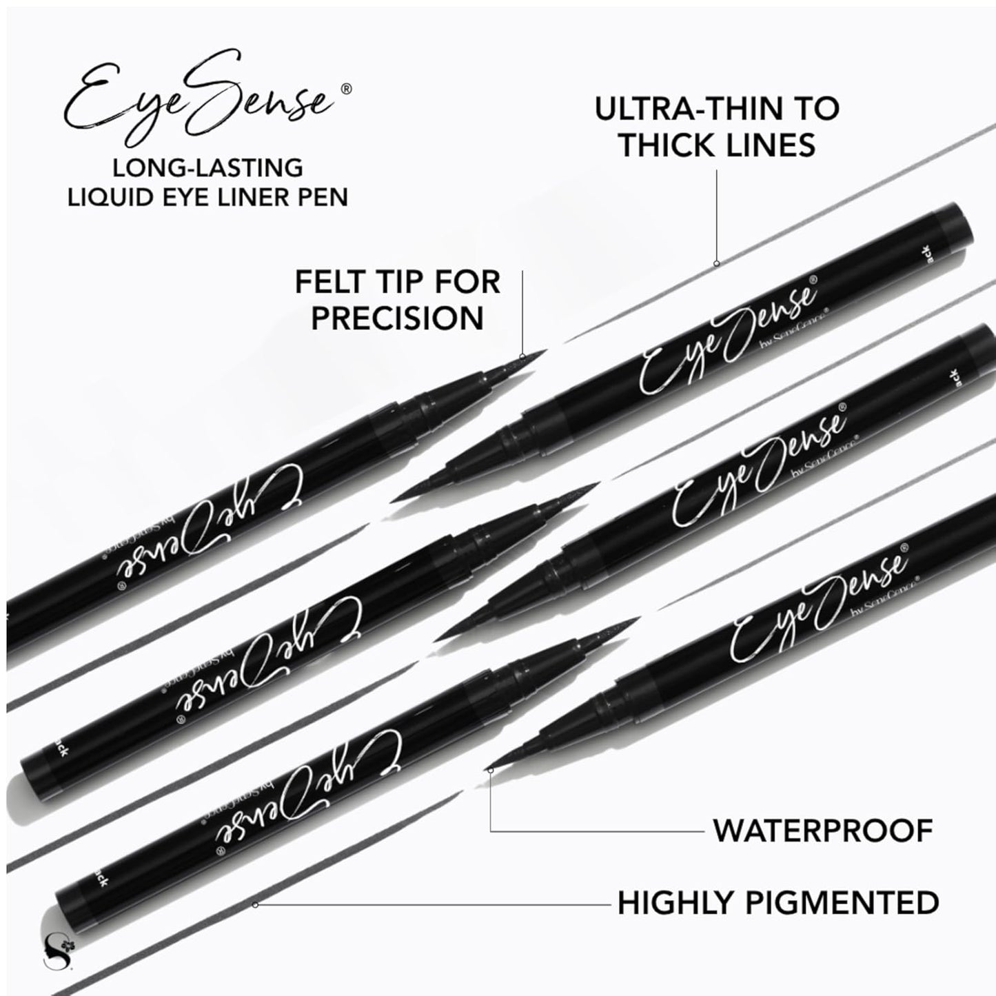 EyeSense Long-Lasting Liquid Eyeliner Pen - Black-BrightBean Baby