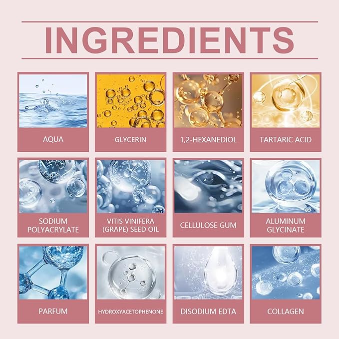 Retinol Collagen Face Mask – Korean Tightening Hydrogel Overnight Mask, Deep Moisturizing & Elasticity Boost, Long-Lasting Hydration & Brightening Skin (Deep Hydrating Mask)-BrightBean Baby