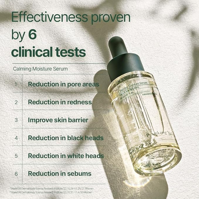 Pyunkang Yul Calming Moisture Serum for Strong Daily Moisturizing Power, Skin Revival & Soothing Care with Centella Asiatica, Tea Tree, 5 Hyaluronic Acids, Ceramide |-BrightBean Baby