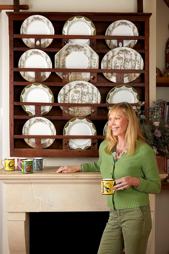 Spode Kit Kemp 11" Tall Trees Dinner Plate | Enchanted Forest Design | Stylish Table Setting | Porcelain | Dishwasher and Microwave Safe | Ideal for Pasta, Meat, Vegetables | Home & Gathering Use