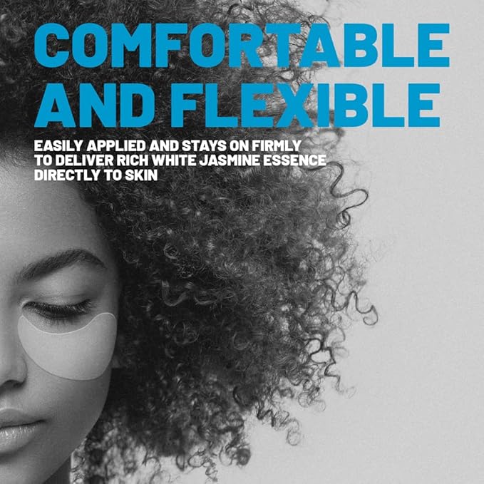 White Jasmine Eye Patches - Korean Eye Patches for Puffy Eyes - Collagen Eye Mask - Under Eye Patches Korean - Puffy Eyes and Dark Circles Treatment, Spa Masks for Women & Men - 60 pcs-BrightBean Baby