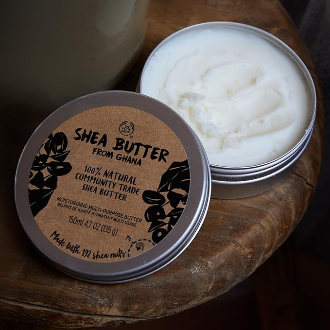 The Body Shop 100% Natural Shea Butter – Nourishing Multi Purpose Butter for Body, Hair, Face & Lips – Vegan – 5 oz-BrightBean Baby
