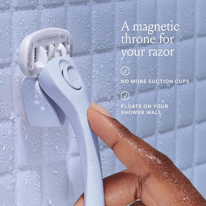 Billie Razors for Women Shave Kit – Women’s Razor + 4 x 5-Blade Razor Refills + Magnetic Holder – Cool Blue-BrightBean Baby