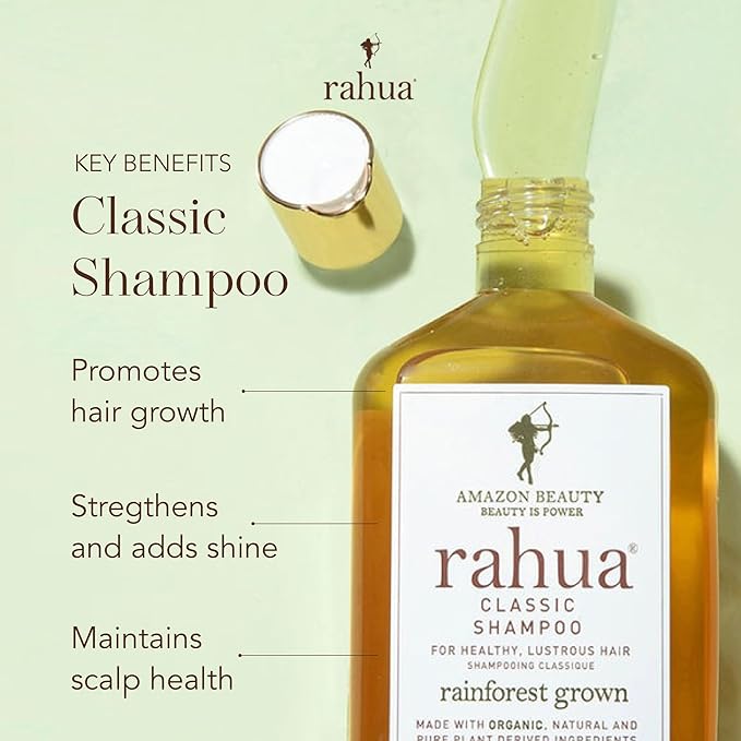 Rahua Classic Hair Shampoo, 9.3 Fl Oz, Naturally Infused, Plant Powered Ingredients, Sulfate Free, Woodsy & Earthy, with Palo Santo Oil for Scalp Care & Silky Hair, Vegan-BrightBean Baby
