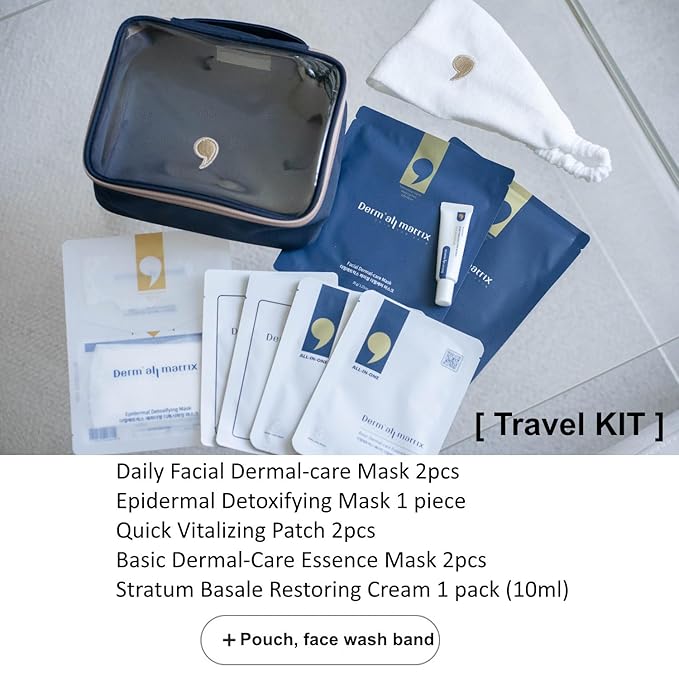 DERM·ALL MATRIX] Travel KIT. A travel kit containing all products so you can follow your skincare routine wherever you are. Skin Nourishing. Lifting and Hydrating.Moisturizing.-BrightBean Baby