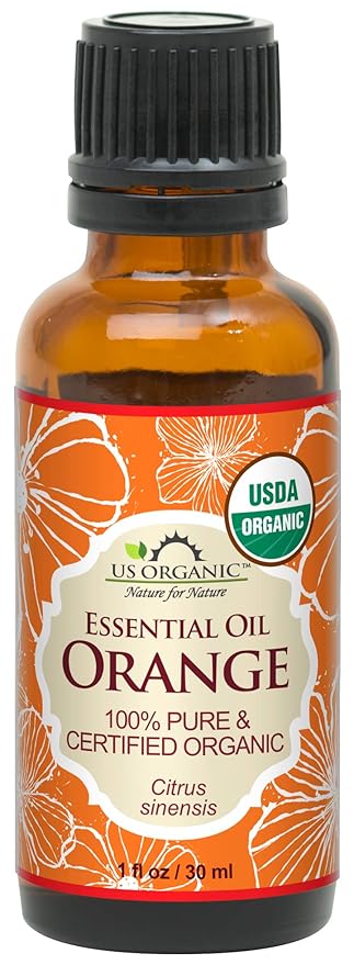 US Organic 100% Pure Sweet Orange Essential Oil - USDA Certified Organic (30 ml / 1 fl oz, Sweet Orange)-BrightBean Baby