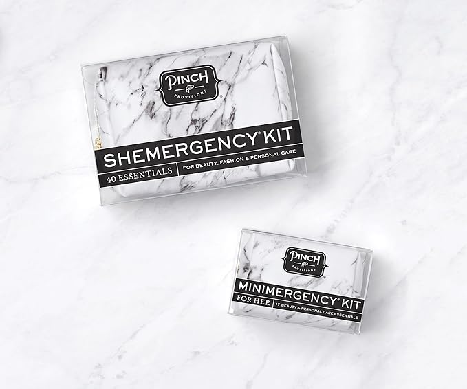Pinch Provisions Shemergency Kit for Her, 40 Emergency Essential Items, Compact, Multi-Functional Pouch, Gift for Women, Birthday, Bachelorette Parties, and More!-BrightBean Baby