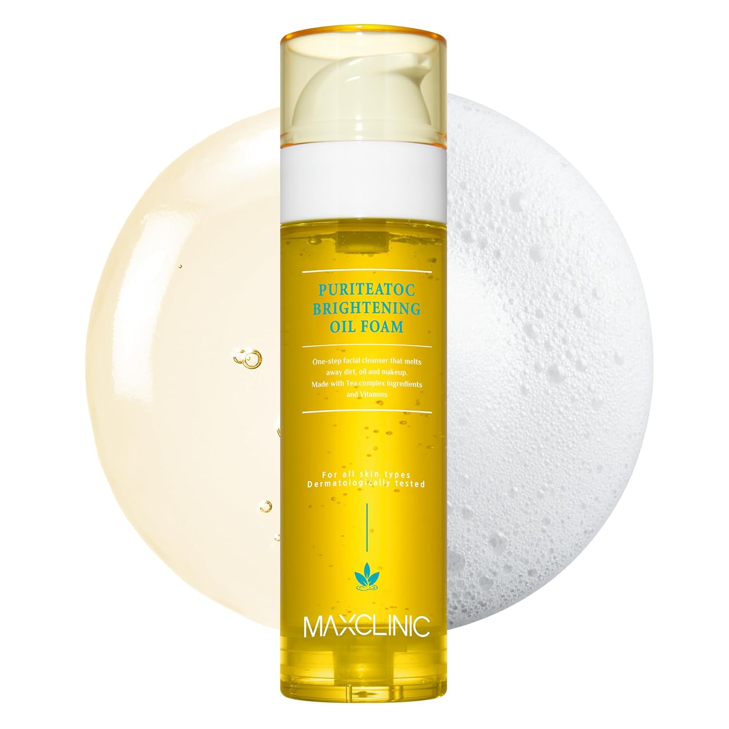 [K-Beauty] PuriteaToc Oil to Foam - All-in-One Korean Face Wash OilBased Foaming Facial Cleanser - Deeply Hydrating & Moisturizing Makeup Deep Cleansing Oil for Dull Skin (3.88 fl oz)-BrightBean Baby