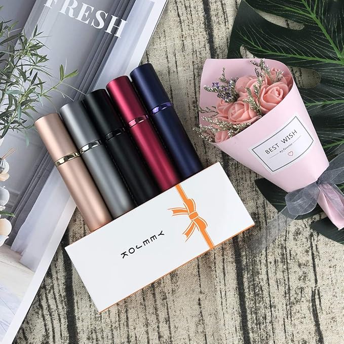 YEEJOK Travel Essentials for Women Men, Travel Perfume Bottles Refillable, Perfume Atomizer Spray Container, Mini Portable Easy Pump Refilled 5ml Bottle for Flying,Purse,Vaction Essentials-BrightBean Baby