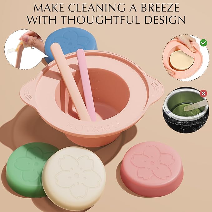 KOTAMU Waxing Kit for Women & Men, White Wax Kit for Hair Removal, Digital Waxing Pot for Thick Coarse Fine Fuzzy Hair & Sensitive Skin, Wax Warmer for Home Salon Use-BrightBean Baby