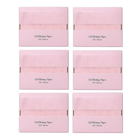 [600 Counts Refills Only] Cherry Blossom Natural Oil Blotting Sheets for Face with Mirror Case and Refills-BrightBean Baby