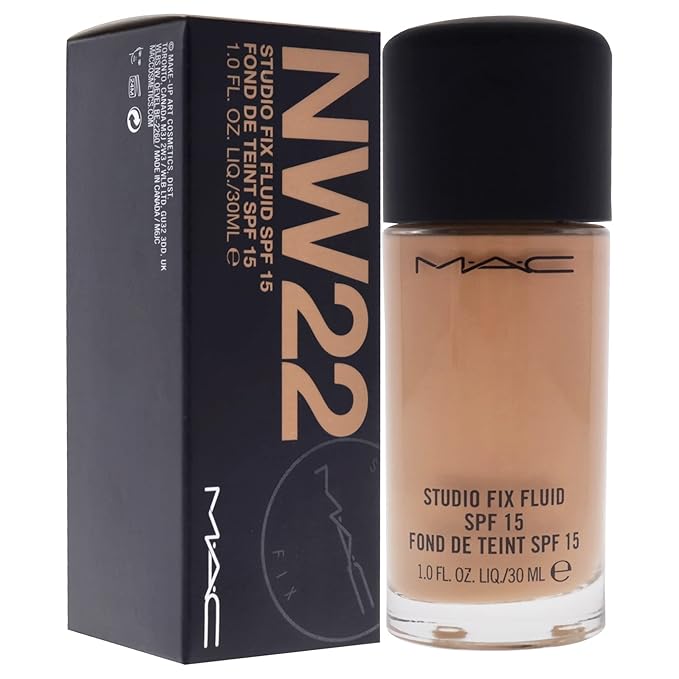 MAC Studio Fix Fluid SPF15 NW22, 1.0582 Ounce (M6JC28)-BrightBean Baby