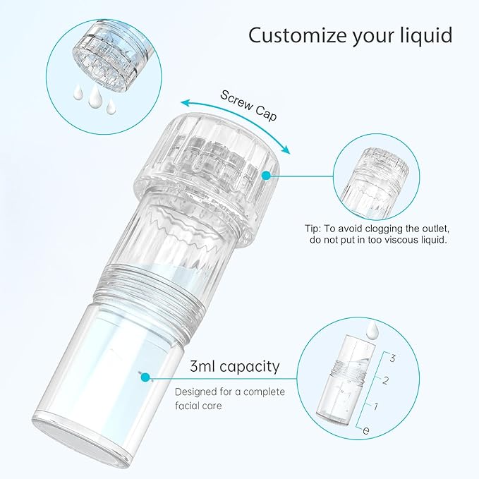 Micronee.dling Pen H3 Micronee.dle Pen - Adjustable Serum Applicator - Micronee.dle for Face Home Use - 2PCS H12 + 2PCS Nano-HR + 2PCS Nano-H-BrightBean Baby