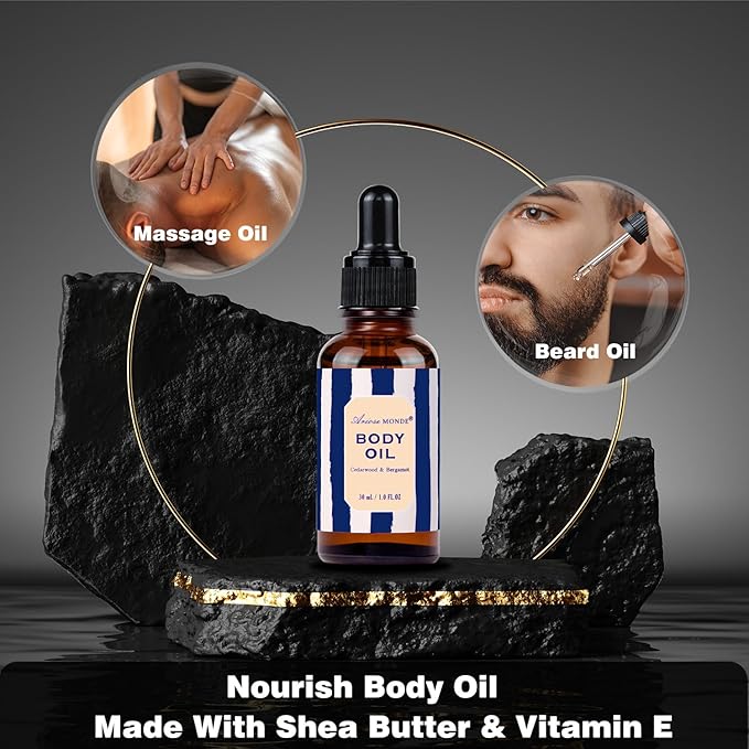 Valentines Day Gifts for Men, Bath and Body Gift Sets for Men with 10 Pcs Cedar & Bergamot Spa Gifts for Men, Bath Sets Includes Shower Gel, Bubble Bath, Body Mist. Perfect Father's Day Gifts for Men-BrightBean Baby