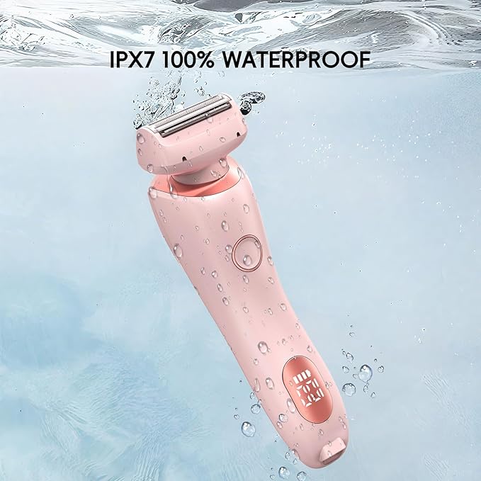 Livora Electric Shaver for Women, Bikini Trimmer for Women, Silk Glide Pro Shaver, Removable Head Electric Trimmer for Bikini, Pubic Hair, Legs, Body, Wet/Dry-BrightBean Baby