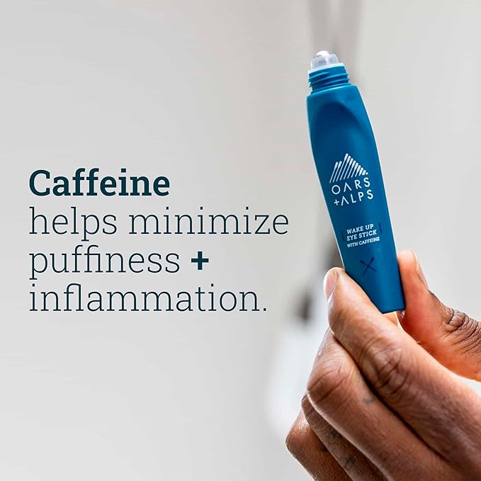 Oars + Alps Wake Up Eye Roller and Eye Depuffer, Dermatologist Tested Skin Care Infused with Caffeine and Aloe Vera, TSA Friendly, 0.5 Oz-BrightBean Baby