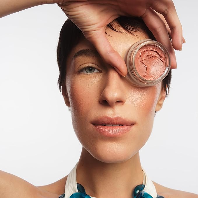 goop Beauty Cream Blush | Sheer Pop of Color for Lips & Cheeks | Vitamin C, Vitamin E, & Safflower Oil | Natural Makeup for Glowing Skin | Paraben & Silicone Free | 0.5 oz | Velveteen - Sheer Mauve-BrightBean Baby