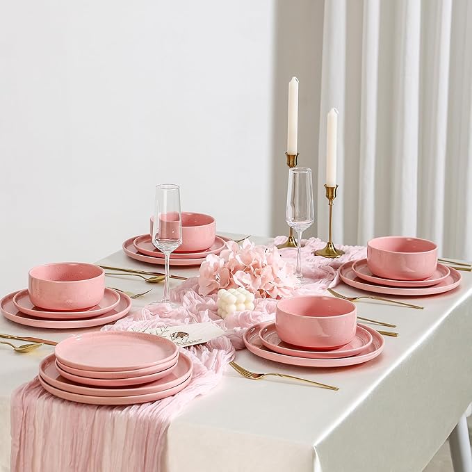 GZG 6 Inch Ceramic Cereal Bowls Set of 4, 28oz Large Soup Salad Pasta Bowls, Porcelain Oatmeal Bowl for Kitchen, Microwave & Dishwasher Safe