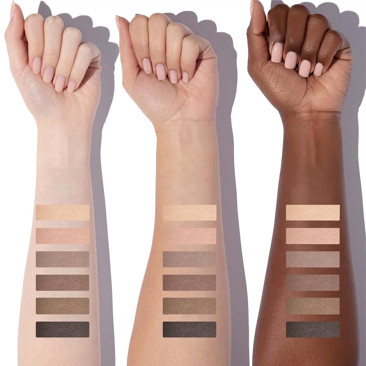 Erinde Mini Eyeshadow Palette - 6 Matte Nude Eye Shadows, Taupe & Brown Eye Shadows Powder for Eye, Contour, or Brows, Ultra-Blendable Cool-Tone Neutral, Long-lasting Travel Makeup Palette with Mirror-BrightBean Baby