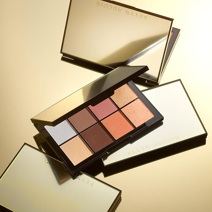 Kevyn Aucoin Sculpt and Define Contour Book Volume 4: All-in-one makeup artist palette compact. Defines facial features. Eyes, cheekbone, nose & jawline. Highlighters to glow. All skin tones & shapes.-BrightBean Baby