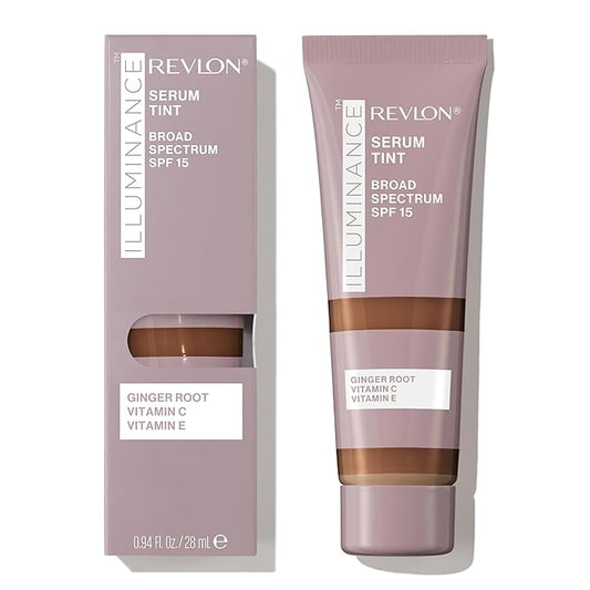 Revlon Illuminance Tinted Serum, Triple Hyaluronic Acid, Evens Out Skin Tone Over Time and Hydrates All Day, SPF 15, 601 Soft Nutmeg, 0.94 fl oz.-BrightBean Baby