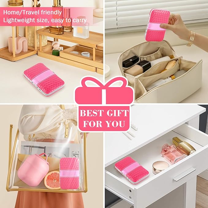 Tweezers Set, Hyxhappy 9 pcs Professional Stainless Steel Tweezer Kit for Women Facial Hair, Precision Plucke Tweezers with Luxurious Travel Case for Ingrown Hair Removal-BrightBean Baby