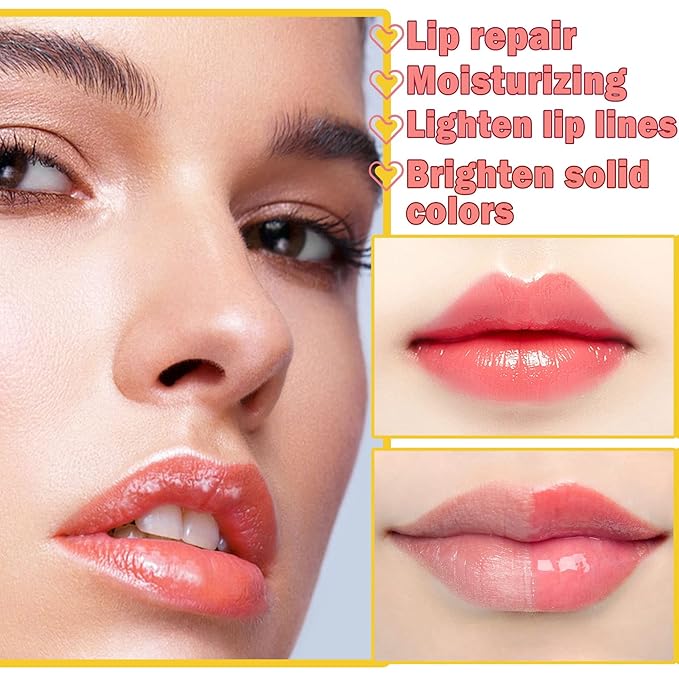 2Pcs Honey Pot Bee Lip Balm with Honey Spoon,Honey Lip Sleeping Mask Overnight 24HR Repair Lip Reduces Lip Lines,Exfoliator Moisturizing Moisture Dry & Chapped Lip Care Products-BrightBean Baby