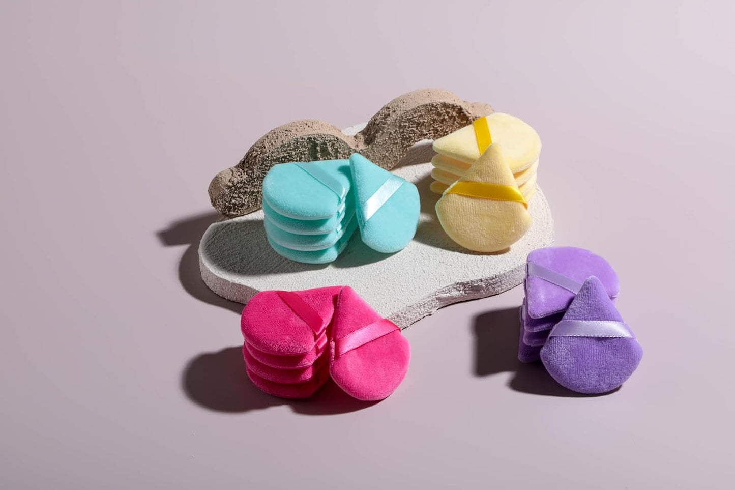 BS-MALL Makeup Sponge Set 20 Pcs – Premium Portable Super Soft Triangle Puff for Flawless Makeup Application,Beauty Cosmetic Applicators For Daily Use (Multicolored)-BrightBean Baby