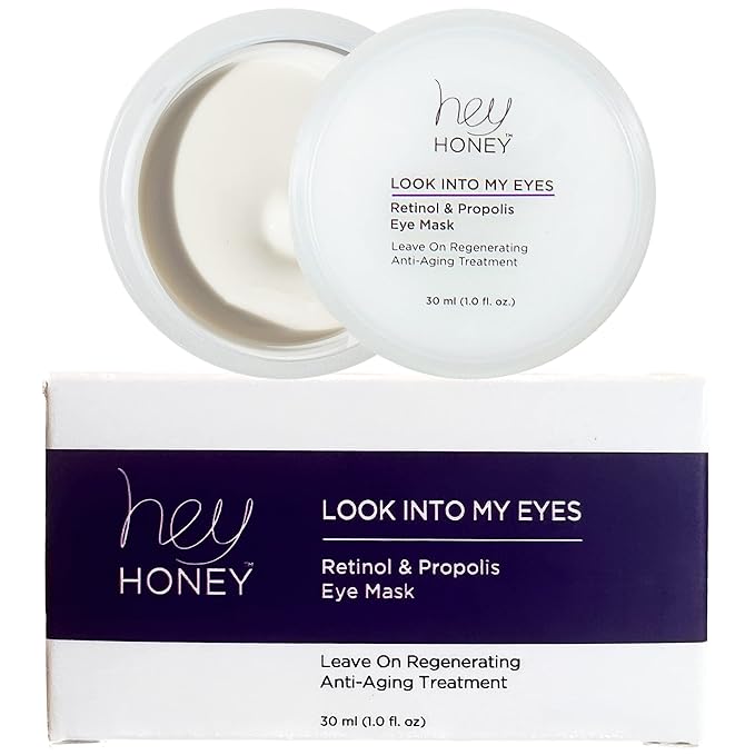 Hey Honey Look Into My Eyes Retinol And Propolis Eye Mask | Provide Intense Hydration and Brightening Benefits To Tired and Stressed Under Eyes Area .1 oz.-BrightBean Baby
