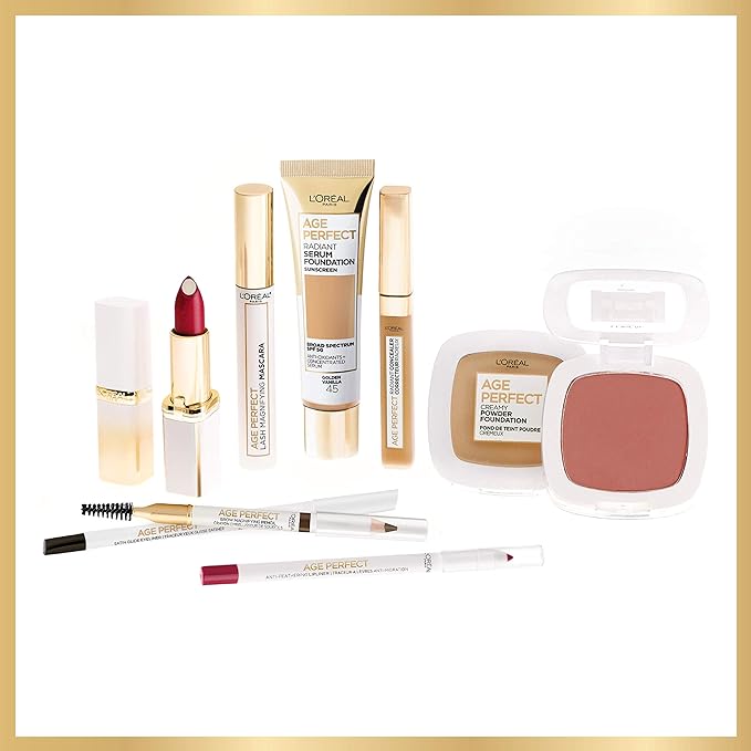 L'Oreal Paris Age Perfect Creamy Powder Foundation Compact, 375 Espresso, 0.31 Ounce-BrightBean Baby