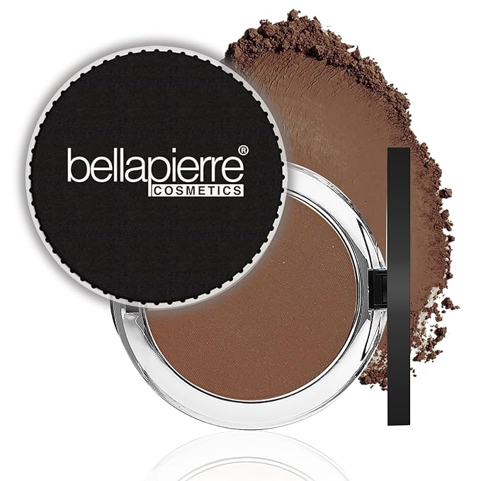 bellapierre Compact Mineral Foundation SPF 15 | Vegan & Cruelty Free Natural Makeup | Full Coverage Matte Foundation | Hypoallergenic | Oil & Talc Free - 0.35 Oz - Chocolate Truffle-BrightBean Baby