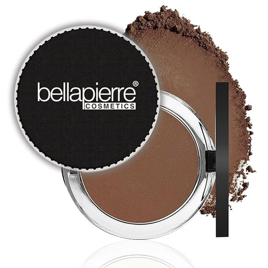 bellapierre Compact Mineral Foundation SPF 15 | Vegan & Cruelty Free Natural Makeup | Full Coverage Matte Foundation | Hypoallergenic | Oil & Talc Free - 0.35 Oz - Chocolate Truffle-BrightBean Baby